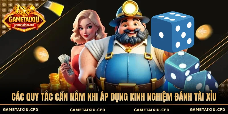 Các quy tắc cần nắm khi áp dụng kinh nghiệm đánh tài xỉu